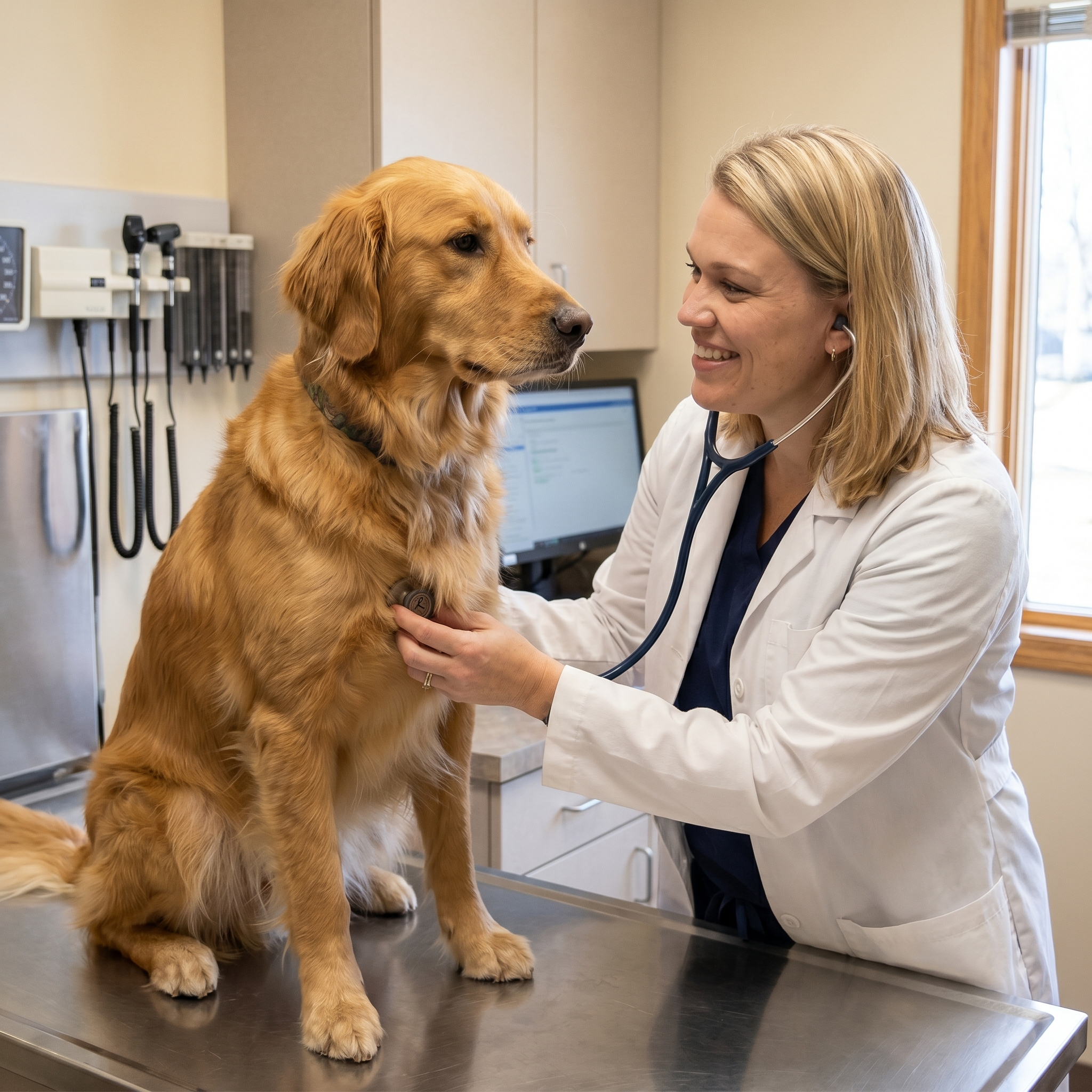 Pet wellness visit at Animal Medical Center